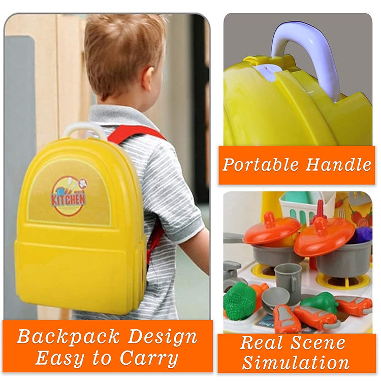 Destonl Kitchen Set Pretend Play Toys for Girls
