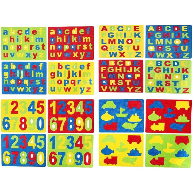 Alphabet, Numbers and Shapes Foam Sponge Puzzles