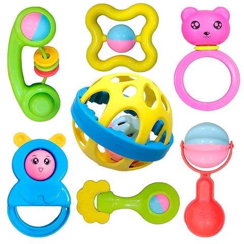 Rattle and Teether Toys Set for Babies
