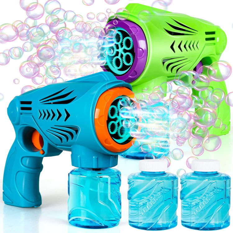 TOY Life 2 Pack Bubble Guns for Kids Bubble Machine