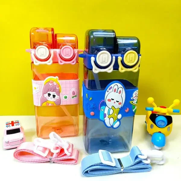 Double Animate Water Bottle for kids Drink