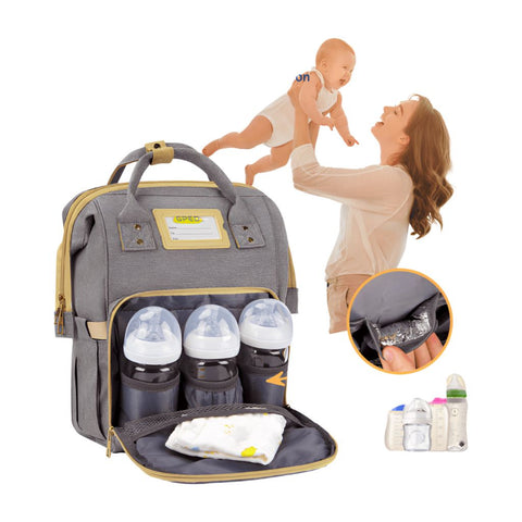 Cute Kids Diaper Bags (Grey & Pink)