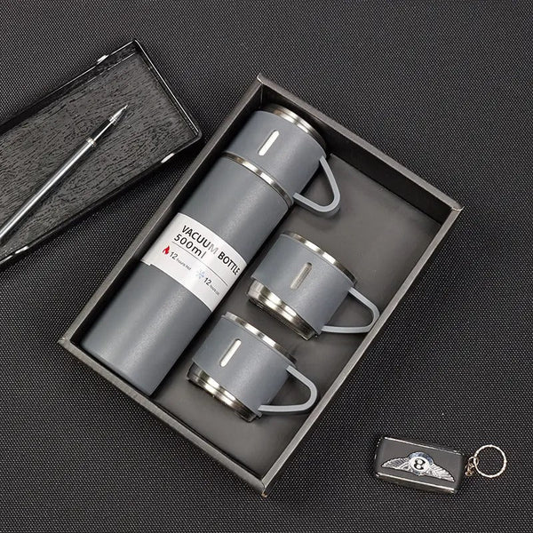 Double-Layer Stainless Steel Vacuum Cup Set