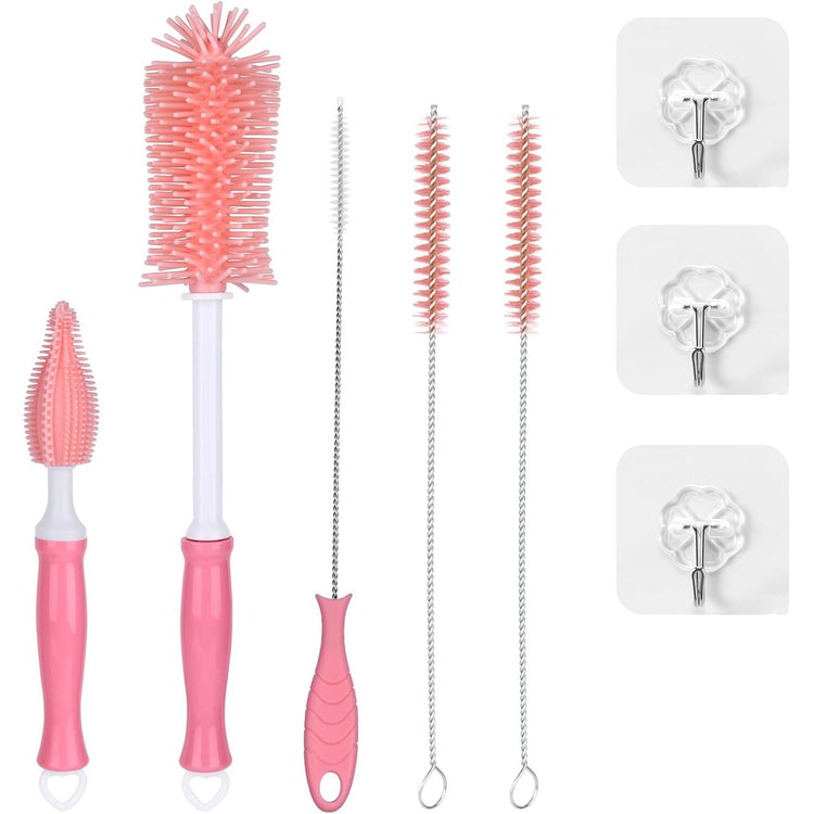 Baby Bottle Cleaner Kit with Silicone Brush