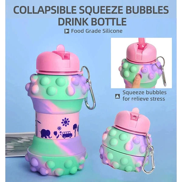 Cute And Collapsible Silicone Water Bottle For Kids – BPA Free!