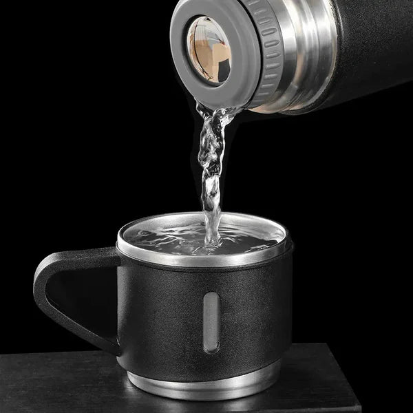 Double-Layer Stainless Steel Vacuum Cup Set