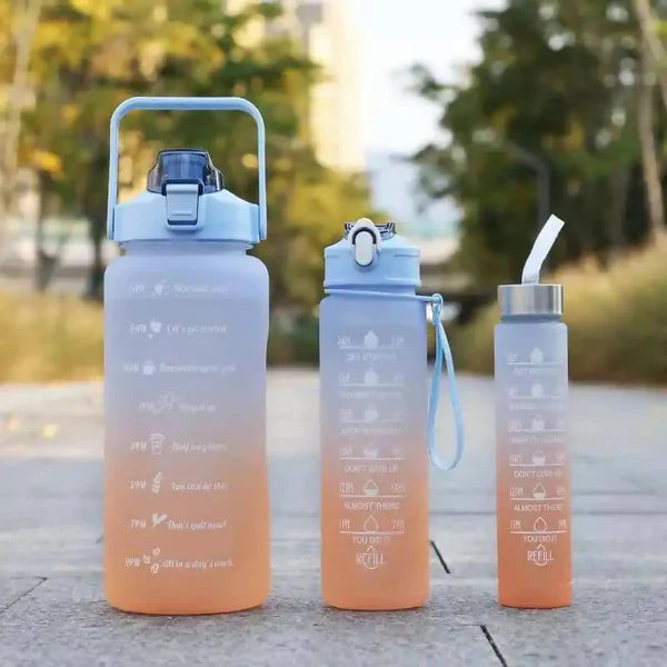 3 in 1 Motivational Water Bottle