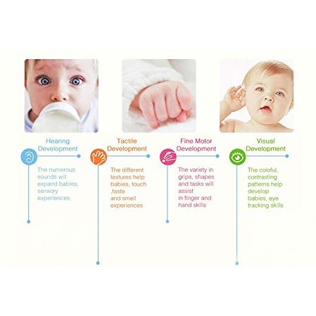 Rattle and Teether Toys Set for Babies