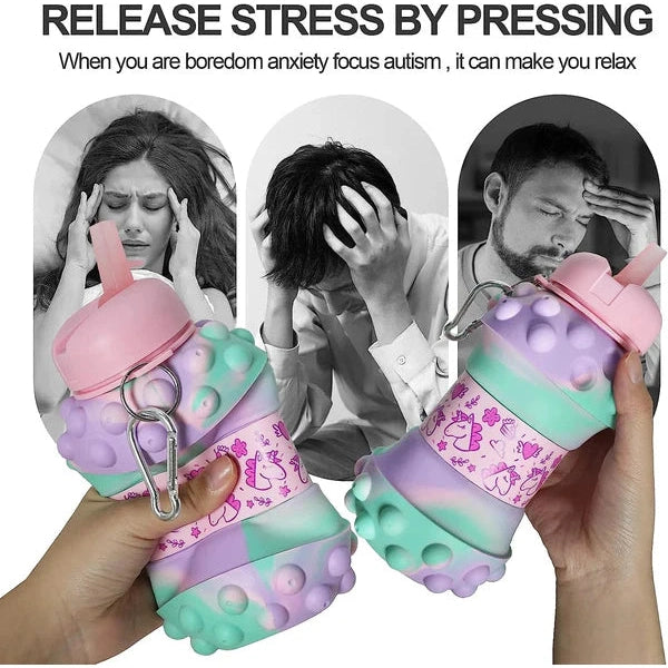 Cute And Collapsible Silicone Water Bottle For Kids – BPA Free!