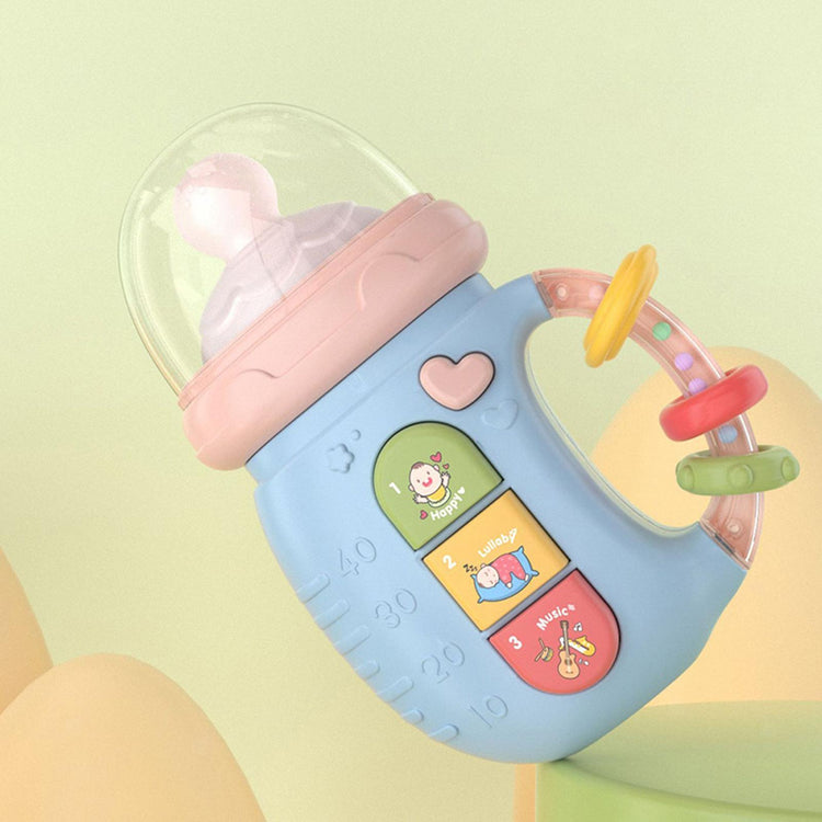 Plush Baby Rattle Toys Teether Sensory Hand Grip Toys Toddlers Babies Infant