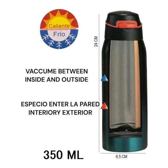 Best Imported 350ML Sport Thermos Water Bottle With Straw Insulation Cup