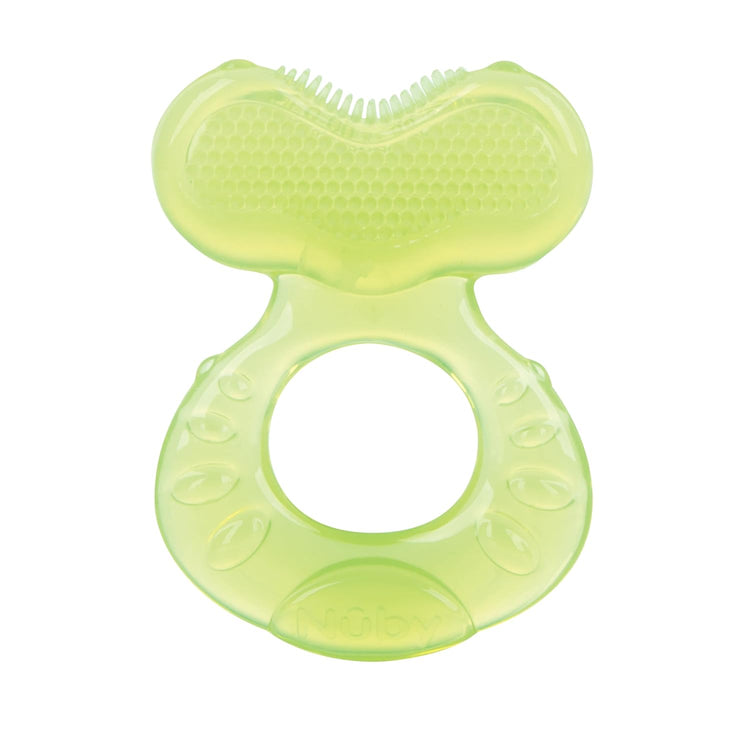 Nuby Silicone Teethe-eez Teether with Bristles, Includes Hygienic Case