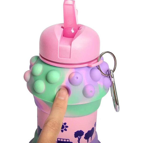 Cute And Collapsible Silicone Water Bottle For Kids – BPA Free!