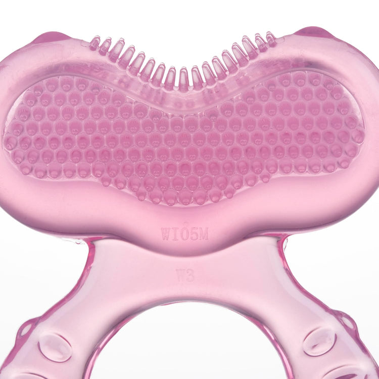 Nuby Silicone Teethe-eez Teether with Bristles, Includes Hygienic Case