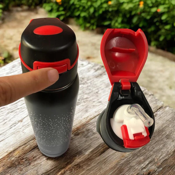 Best Imported 350ML Sport Thermos Water Bottle With Straw Insulation Cup