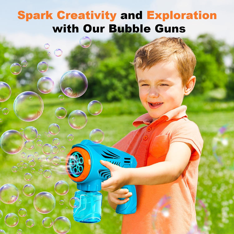 TOY Life 2 Pack Bubble Guns for Kids Bubble Machine