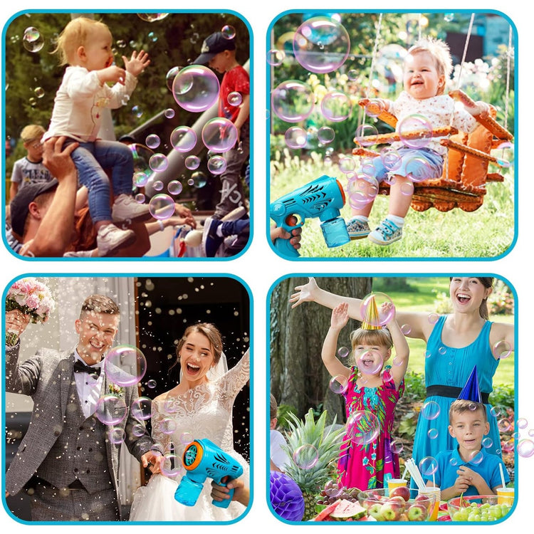 TOY Life 2 Pack Bubble Guns for Kids Bubble Machine