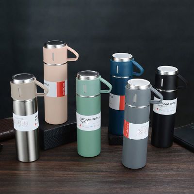 Double-Layer Stainless Steel Vacuum Cup Set
