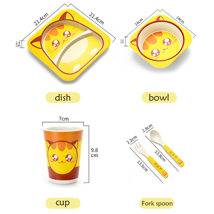 Bamboo Kids Dinnerware Set