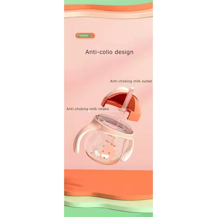 Baby Milk Bottle with Soft Nipple and Leak Proof Baby Feeding Bottle