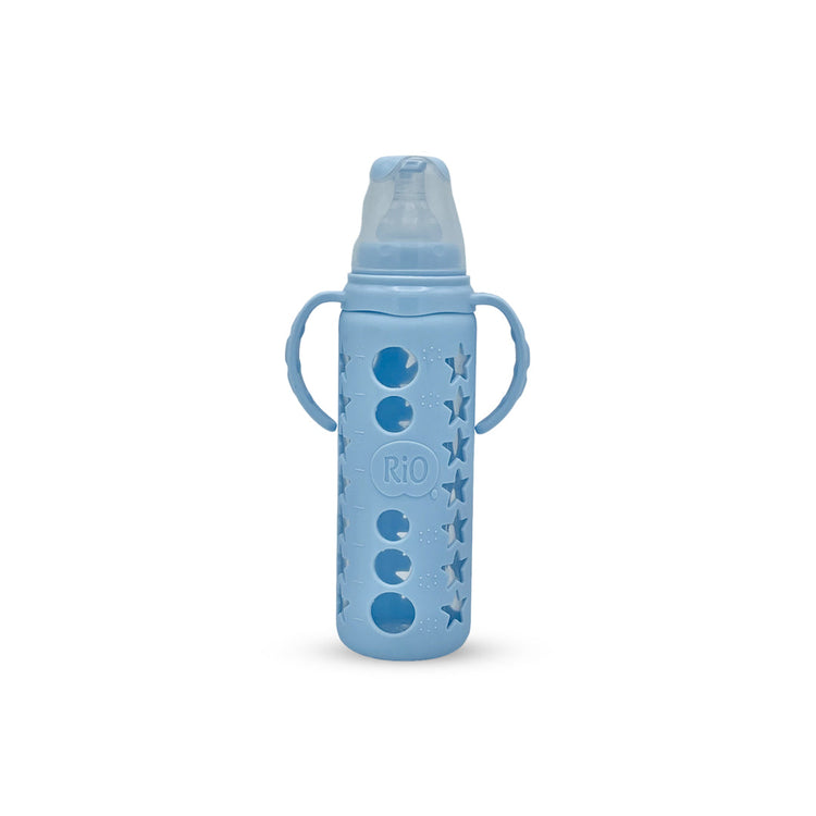 Baby Glass Feeder With Silicone Cover 240Ml/8Oz