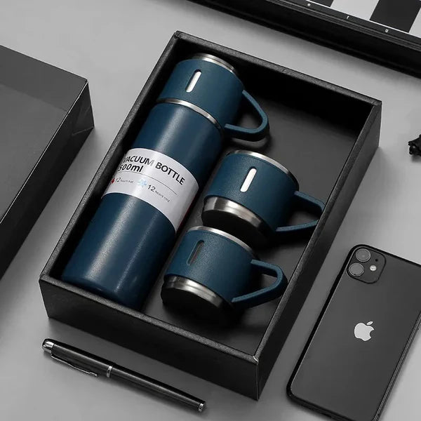 Double-Layer Stainless Steel Vacuum Cup Set