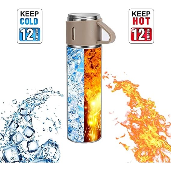 Double-Layer Stainless Steel Vacuum Cup Set