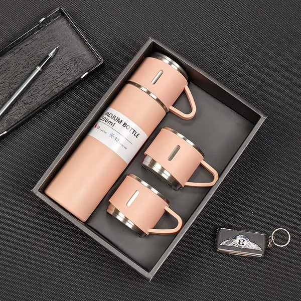 Double-Layer Stainless Steel Vacuum Cup Set