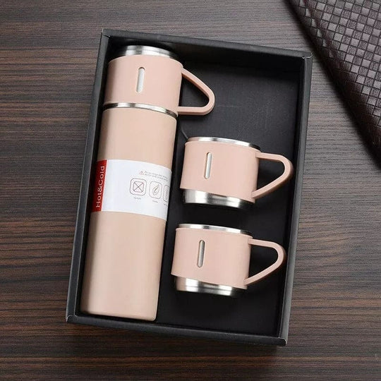 Double-Layer Stainless Steel Vacuum Cup Set